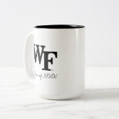 Universität weck Forest | WF Zweifarbige Tasse (Vorderseite Links)