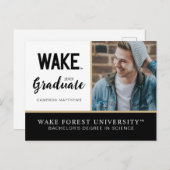 Universität weck Forest | Wörterbuch Geweckt Ankündigungspostkarte (Vorne/Hinten)