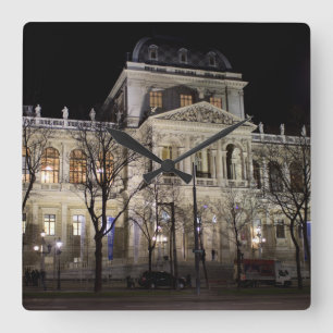 Universität Wien Quadratische Wanduhr