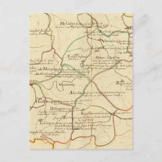 Universitäten in Österreich und der Tschechischen Postkarte (Vorderseite)