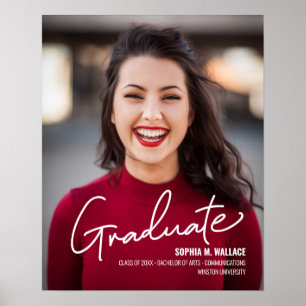 Universitätsabschluss mit Foto Class year Custom Poster