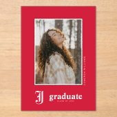 University Abschluss Jacksonville Staat Acryleinladungen (Vorderseite)