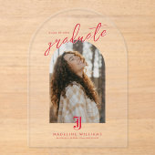 University Abschluss Jacksonville Staat Acryleinladungen (Vorderseite)