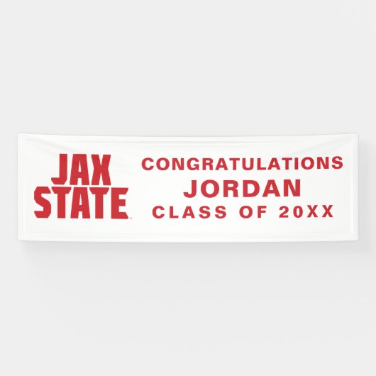 University Abschluss Jacksonville Staat Banner (Horizontal)