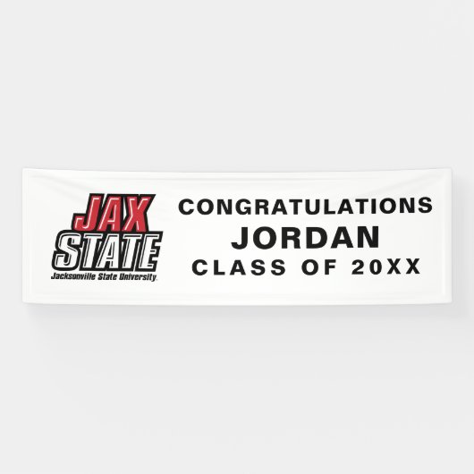 University Abschluss Jacksonville Staat Banner (Horizontal)