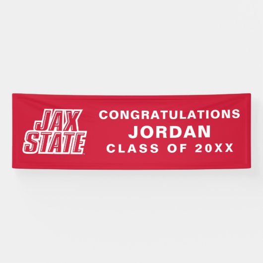 University Abschluss Jacksonville Staat Banner (Horizontal)