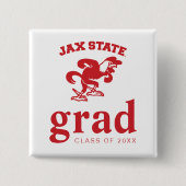 University Abschluss Jacksonville Staat Button (Vorderseite)