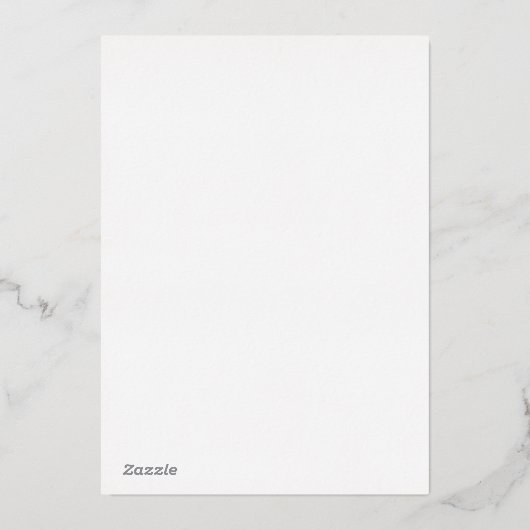 University Abschluss Jacksonville Staat Folieneinladung (Rückseite)