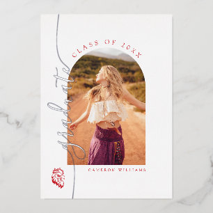 University Abschluss Jacksonville Staat Folieneinladung