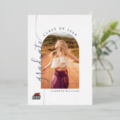 University Abschluss Jacksonville Staat Folieneinladung (Stehend vorne)