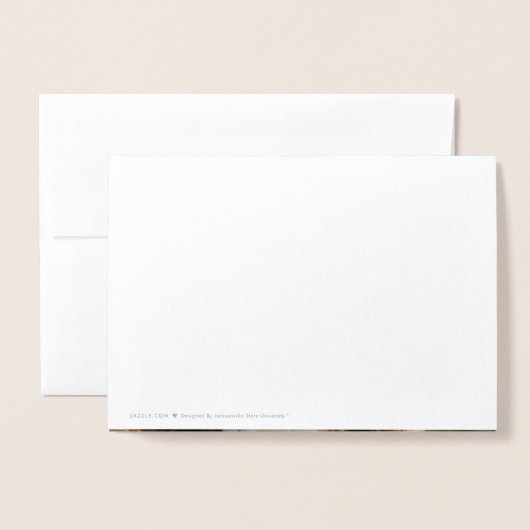 University Abschluss Jacksonville Staat Folienkarte (Rückseite mit Umschlag)
