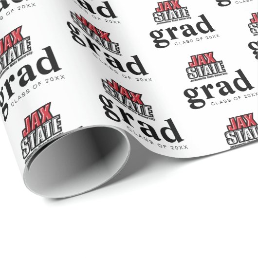 University Abschluss Jacksonville Staat Geschenkpapier (Rolleneckpunkt)