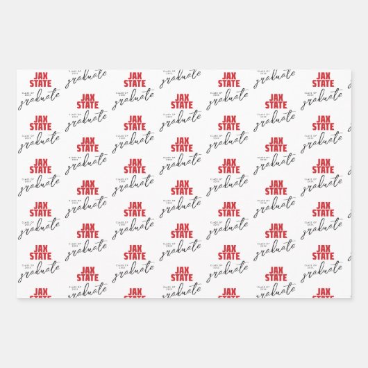 University Abschluss Jacksonville Staat Geschenkpapier Set (Vorderseite 3)
