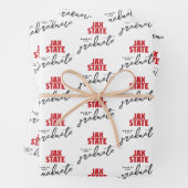 University Abschluss Jacksonville Staat Geschenkpapier Set (Beispiel)