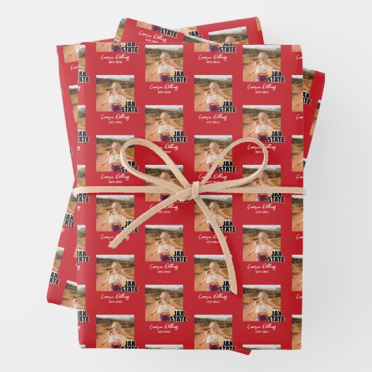 University Abschluss Jacksonville Staat Geschenkpapier Set (Beispiel)