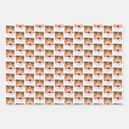 University Abschluss Jacksonville Staat Geschenkpapier Set (Vorderseite)