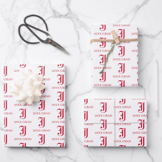 University Abschluss Jacksonville Staat Geschenkpapier Set (Vorderseite)