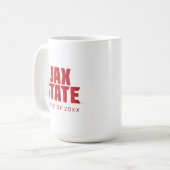 University Abschluss Jacksonville Staat Kaffeetasse (Vorderseite Links)