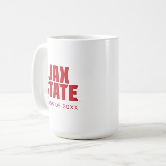 University Abschluss Jacksonville Staat Kaffeetasse (Vorderseite Links)