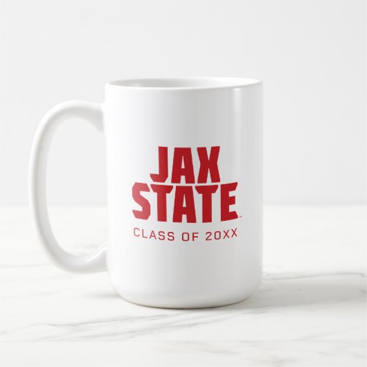 University Abschluss Jacksonville Staat Kaffeetasse (Links)