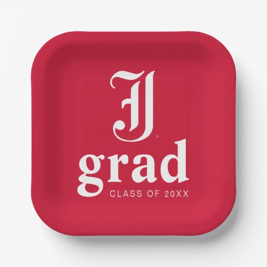 University Abschluss Jacksonville Staat Pappteller (Vorderseite)