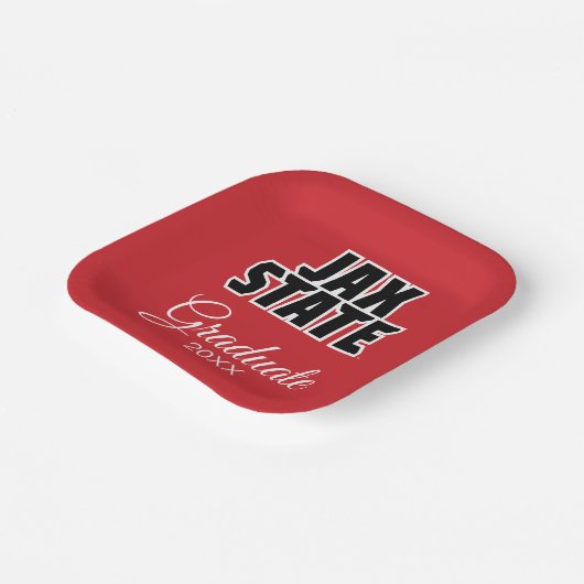 University Abschluss Jacksonville Staat Pappteller (Gewinkelt)