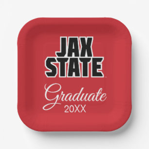 University Abschluss Jacksonville Staat Pappteller