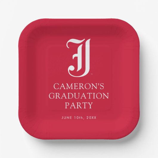 University Abschluss Jacksonville Staat Pappteller (Vorderseite)