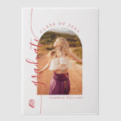 University Abschluss Jacksonville Staat Pergament Einladungen (Vorderseite)