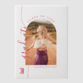 University Abschluss Jacksonville Staat Pergament Einladungen (Vorderseite)