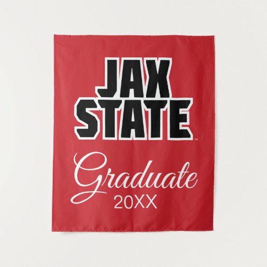 University Abschluss Jacksonville Staat Wandteppich (Vorderseite)