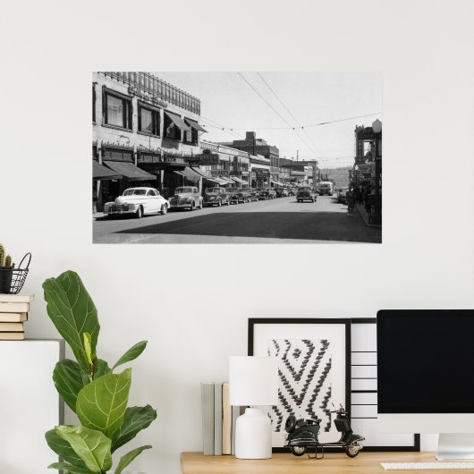 University Avenue in Seattle, Washington Poster (Heimbüro)