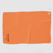 University Golf Team Orange und Black Golfhandtuch (Horizontal)