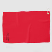 University Golf Team Red und Black Golfhandtuch (Horizontal)