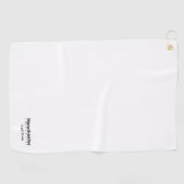 University Golf Team Weiß und Schwarz Golfhandtuch (Horizontal)