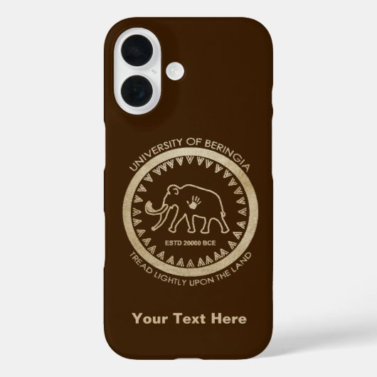 University of Beringia Mammoth Siegel Case-Mate iPhone Hülle (Rückseite)