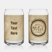 University of Beringia Mammoth Siegel Dosenglas (Rückseite)