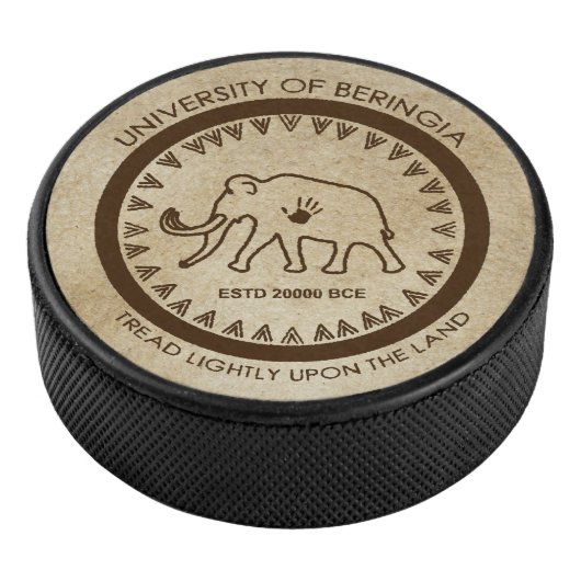 University of Beringia Mammoth Siegel Eishockey Puck (3/4)