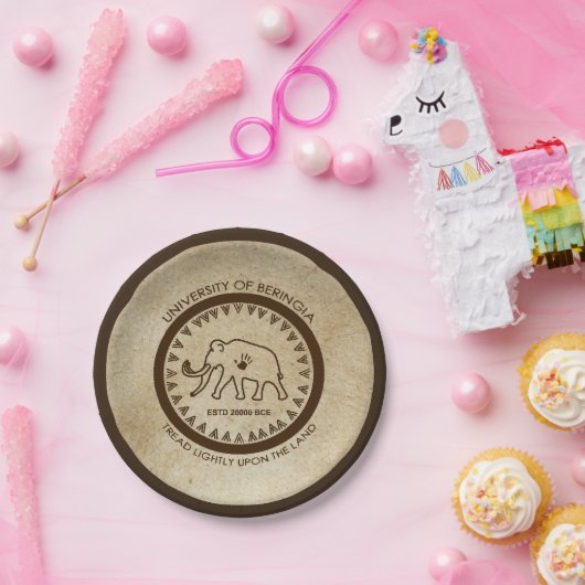 University of Beringia Mammoth Siegel Pappteller (Party)