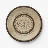 University of Beringia Mammoth Siegel Pappteller (Vorderseite)
