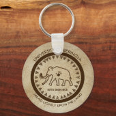 University of Beringia Mammoth Siegel Schlüsselanhänger (Vorderseite)