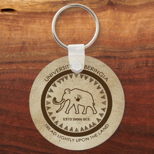 University of Beringia Mammoth Siegel Schlüsselanhänger (Vorderseite)