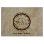 University of Beringia Wooly Mammoth Siegel Schneidebrett (Vorderseite)