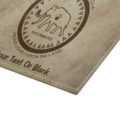 University of Beringia Wooly Mammoth Siegel Schneidebrett (Ecke)