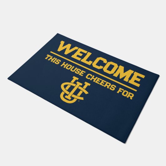 University of California, Irvine Logo Fußmatte (Schrägansicht)