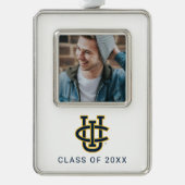 University of California, Irvine Logo Rahmen-Ornament Silber (Vorderseite)