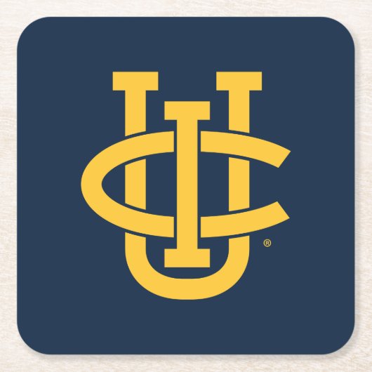University of California, Irvine Logo Rechteckiger Pappuntersetzer (Vorderseite)