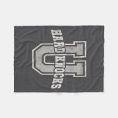 University Of Hard Knocks Life Goals College Schoo Fleecedecke (Vorderseite (Horizontal))