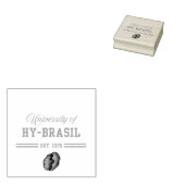 University of Hy-Brasil, Est. 1325 Gummistempel (Stempel)