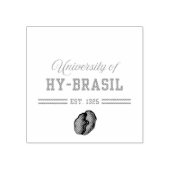 University of Hy-Brasil, Est. 1325 Gummistempel (Prägung)